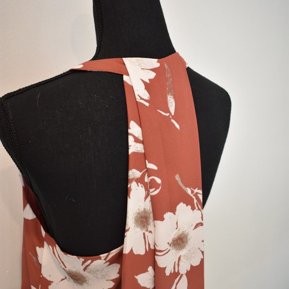 Burnt Coral Blousy Tank - Picture 6 of 6